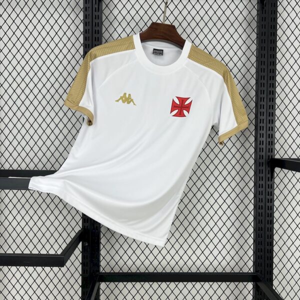 Vasco Da Gama 2025/26  Supporter White Gold Jersey