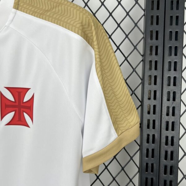 Vasco Da Gama 2025/26  Supporter White Gold Jersey - Image 3