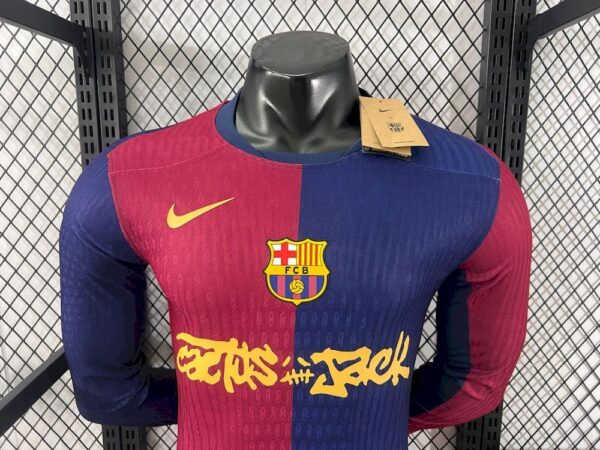 Barcelona 2024/25 Travis Scott Edition Long Sleeves Jersey Player Version - Image 5