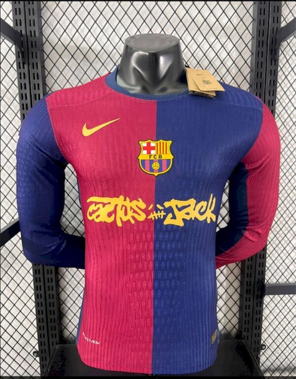 Barcelona 2024/25 Travis Scott Edition Long Sleeves Jersey Player Version