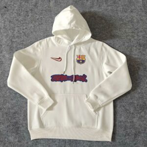 Barcelona 2025 Travis Scott Edition White Football Hoodie