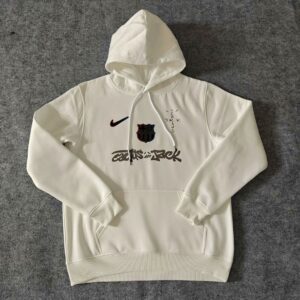 Barcelona 2025 Travis Scott Edition White Football Hoodie