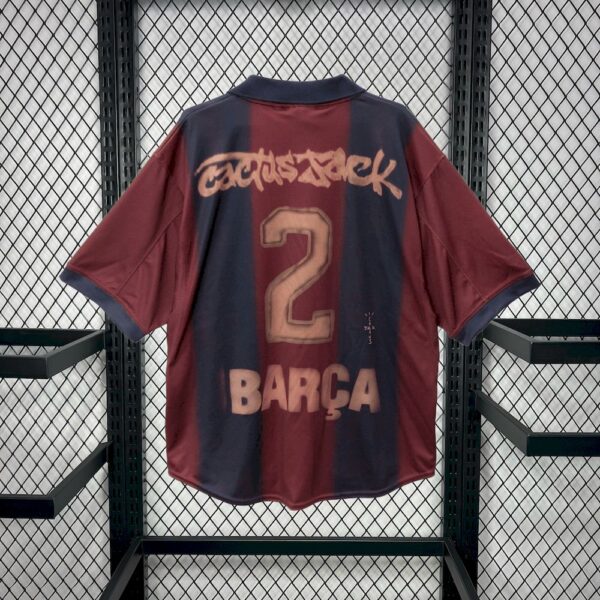 Barcelona 2000/01 Home Retro Skeleton Jersey - Image 5