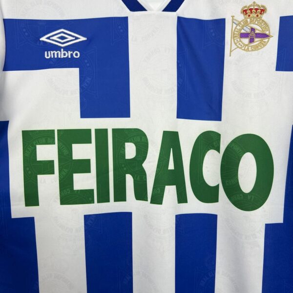 Deportivo De La Coruna 1994/95 Home Retro Jersey - Image 3