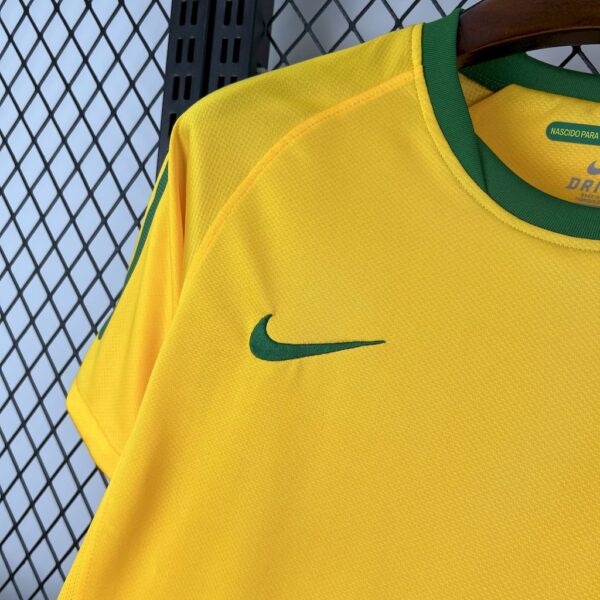 Brazil 2010 Home Retro Jersey - Image 7
