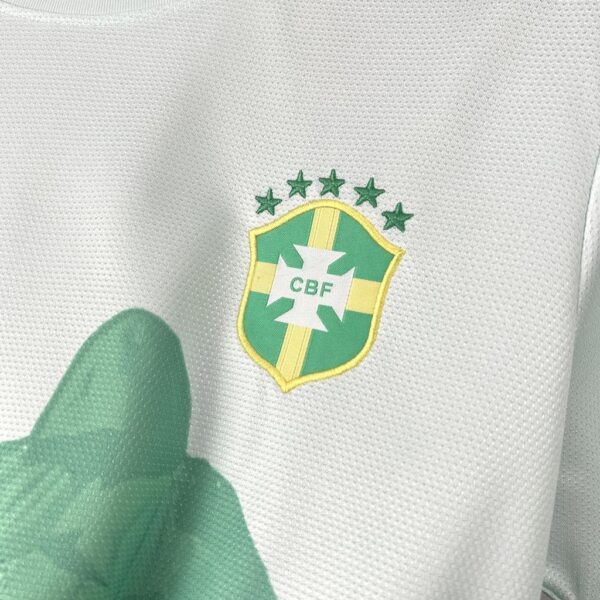 Brazil 2025/26 Green And White Jersey - Image 5