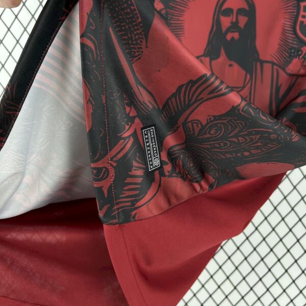 Brazil 2025/26 Jordan Black And Red Special Edition Jersey - Image 4