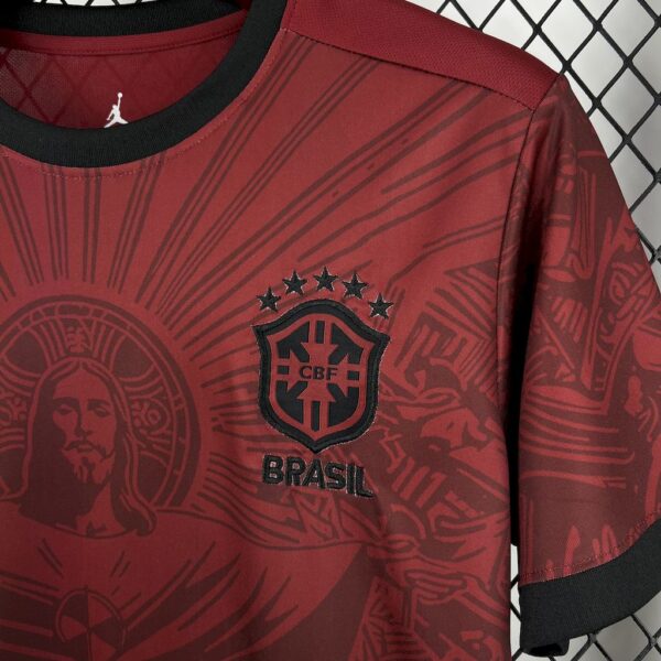 Brazil 2025/26 Jordan Maroon Special Edition Jersey - Image 6
