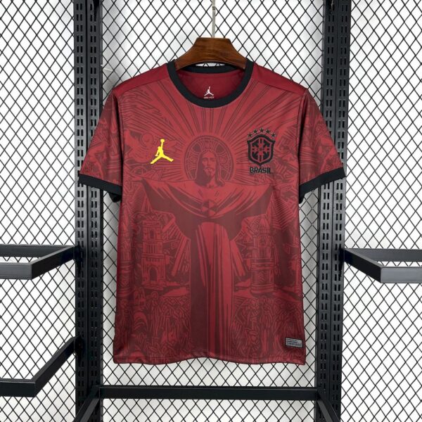 Brazil 2025/26 Jordan Maroon Special Edition Jersey - Image 3