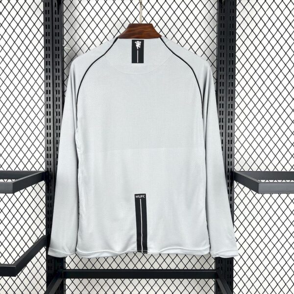 Manchester United 2007/08  Grey Goalkeepe Long Sleeves Retro Jersey - Image 2