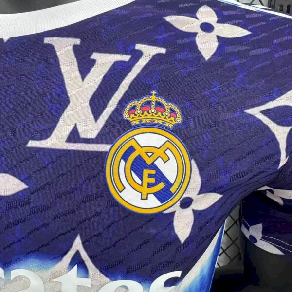 Real Madrid 2025/26 Purple Louis Vuitton Jersey Player Version - Image 7