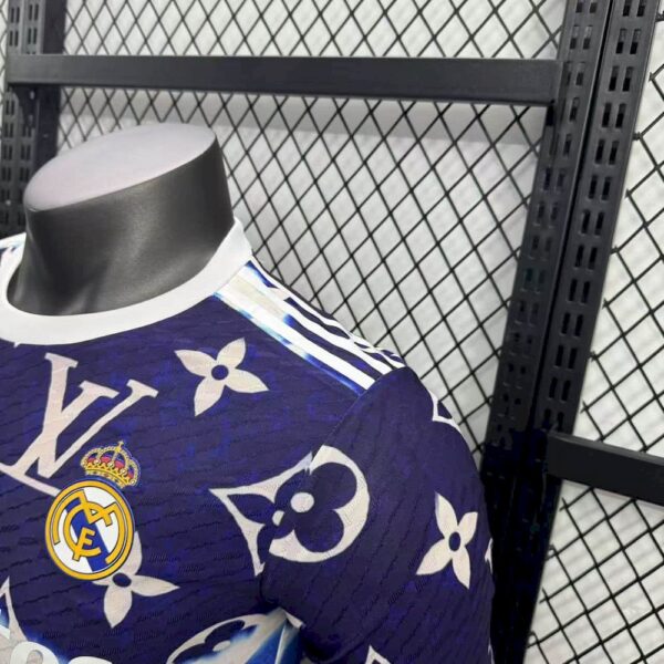 Real Madrid 2025/26 Purple Louis Vuitton Jersey Player Version - Image 5