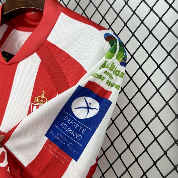 Sporting De Gijon 2008/09 Home Retro Jersey - Image 5