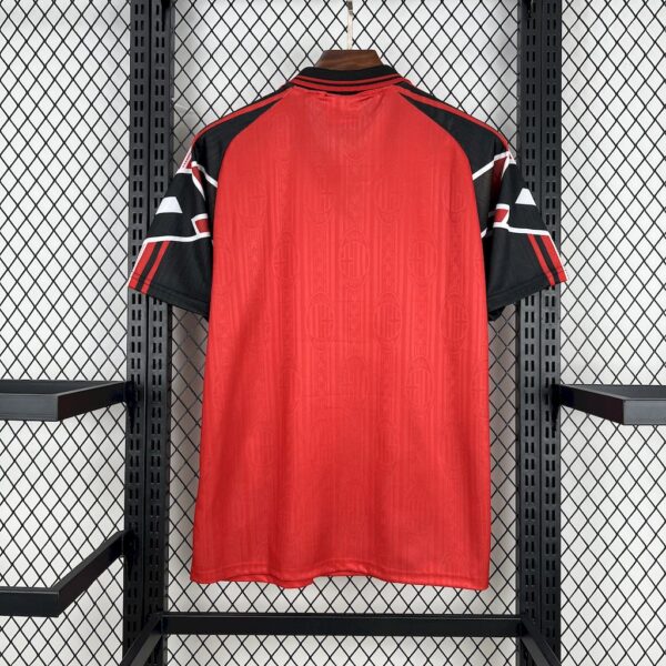 Ac Milan 1998/99 Away Red Retro Jersey - Image 2