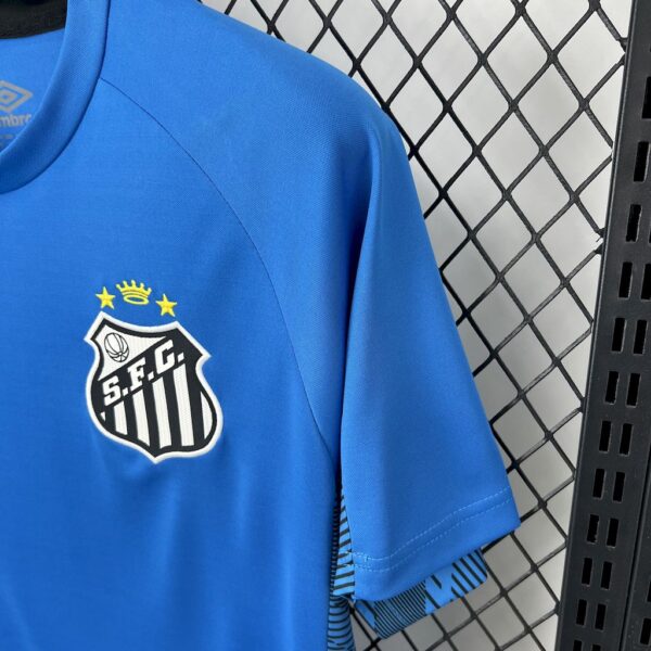 Santos 2025/26 Blue Goalkeeper Jersey - Image 4