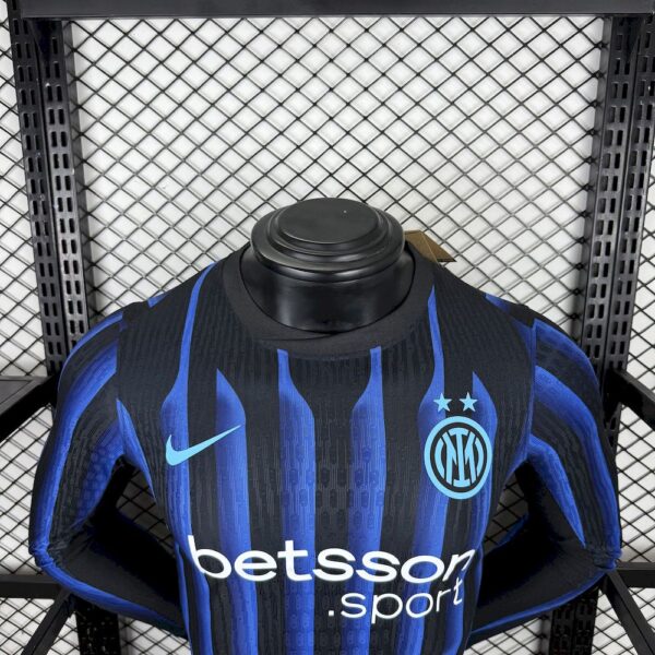 Inter Milan 2025/26 Home Long Sleeves Jersey Player Version - Image 4