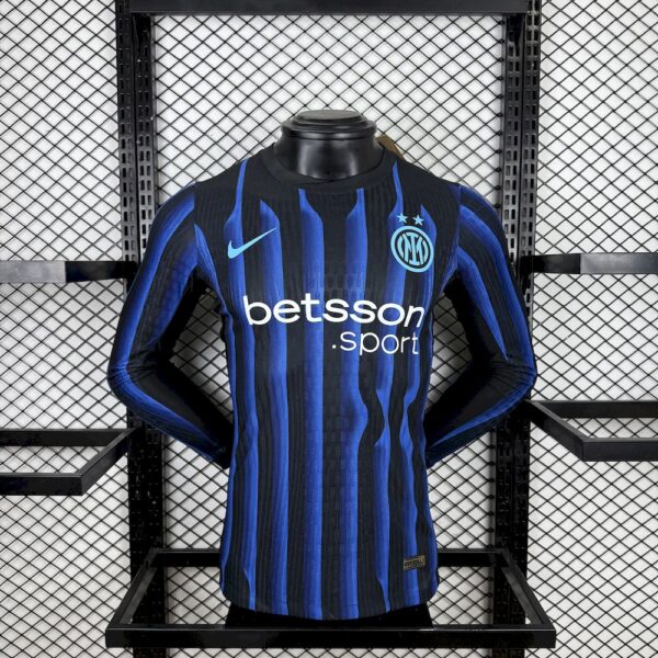 Inter Milan 2025/26 Home Long Sleeves Jersey Player Version