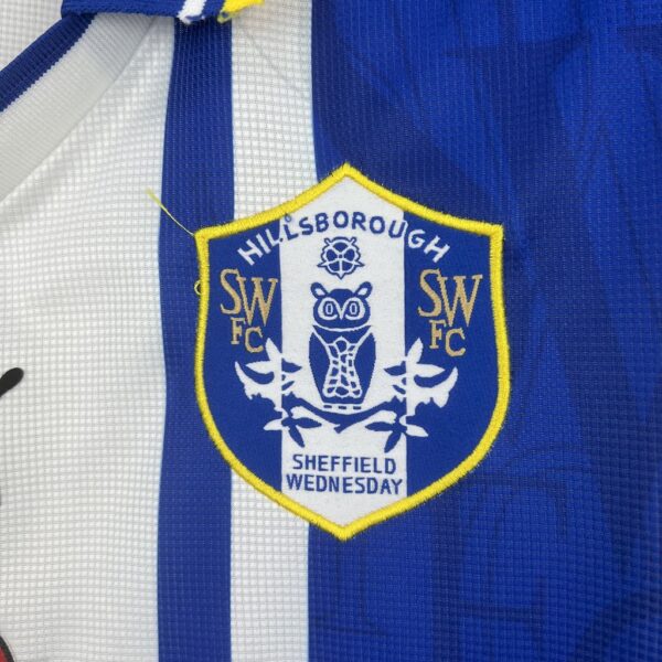 Sheffield Wednesday F.c. 1997 Home Retro Jersey - Image 6