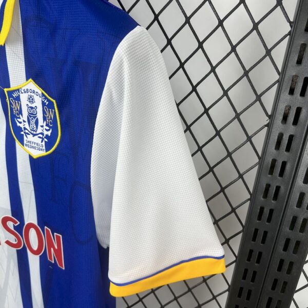 Sheffield Wednesday F.c. 1997 Home Retro Jersey - Image 4