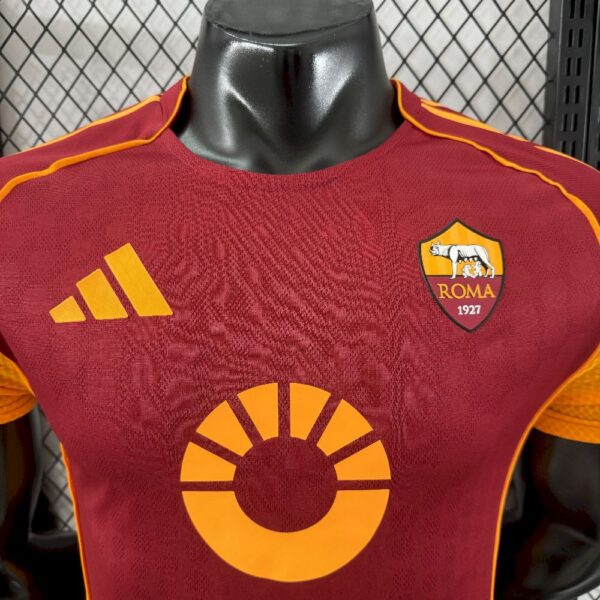 As Roma 2025/26 Home Jersey Player Version - Image 4