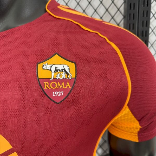 As Roma 2025/26 Home Jersey Player Version - Image 3