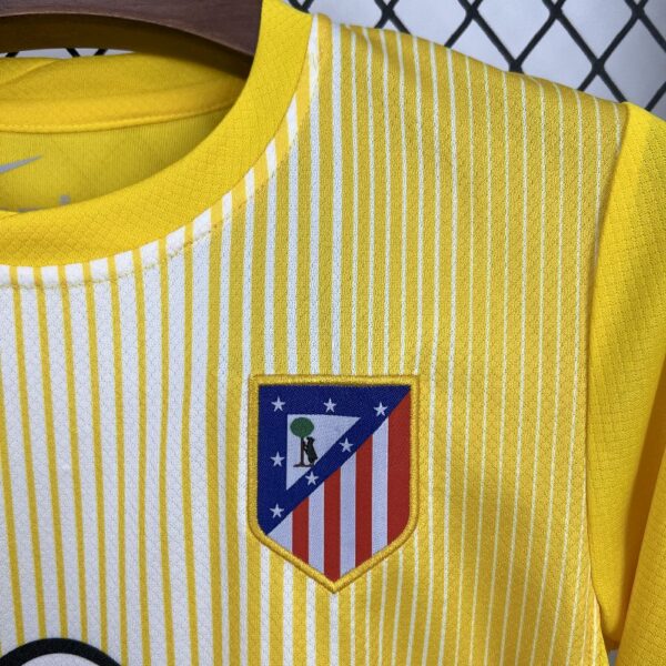 Atletico Madrid 2025/26 Yellow Goalkeeper Kids Kit - Image 8
