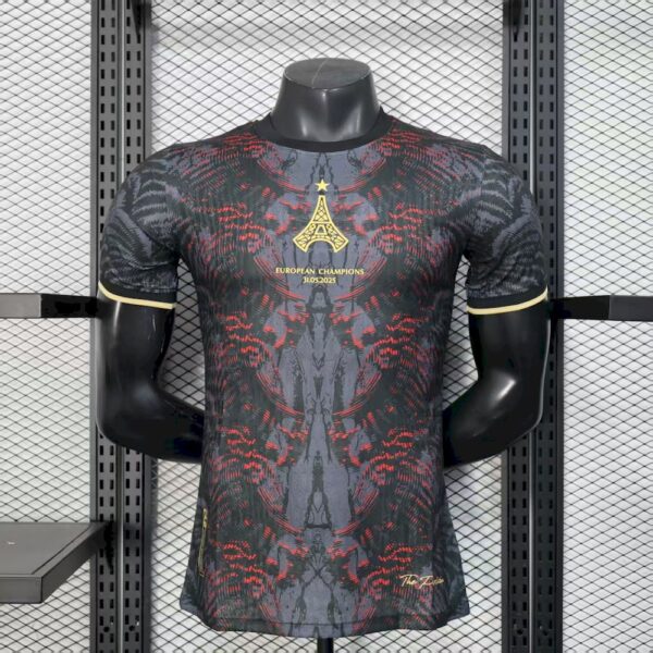 Paris Saint-Germain 2025/26 (Campeones De Europa) Grey Jersey Player Version