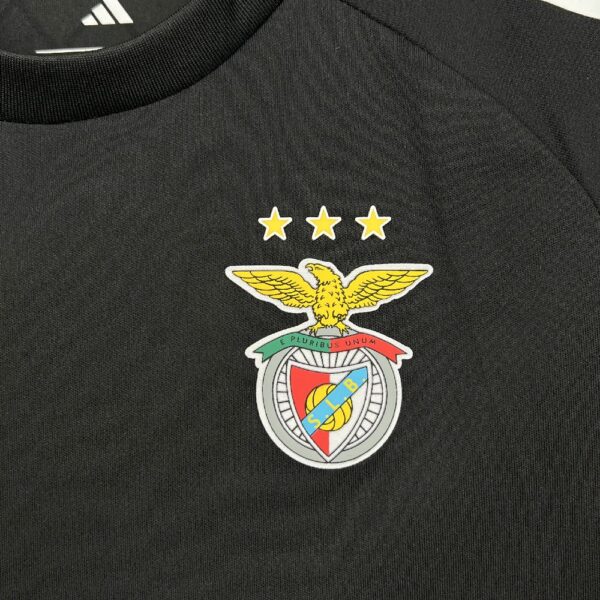 Benfica 2025/26 Black Pre-Match Training Suit Kids Kit - Image 7