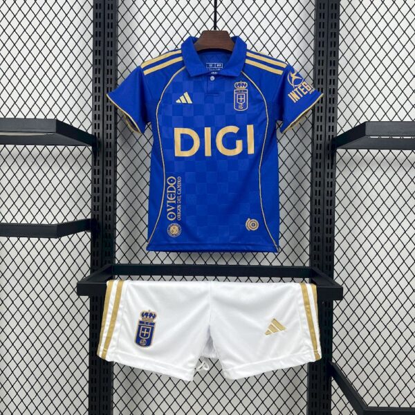 Real Oviedo 2025/26 Home Kids Kit