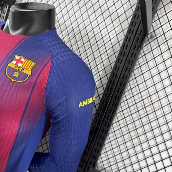 Barcelona 2025/26 Travis Scott Edition Home Long Sleeves Jersey Player Version - Image 4