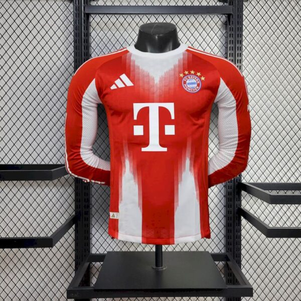 Bayern Munich 2025/26 Home Long Sleeves Jersey Player Version