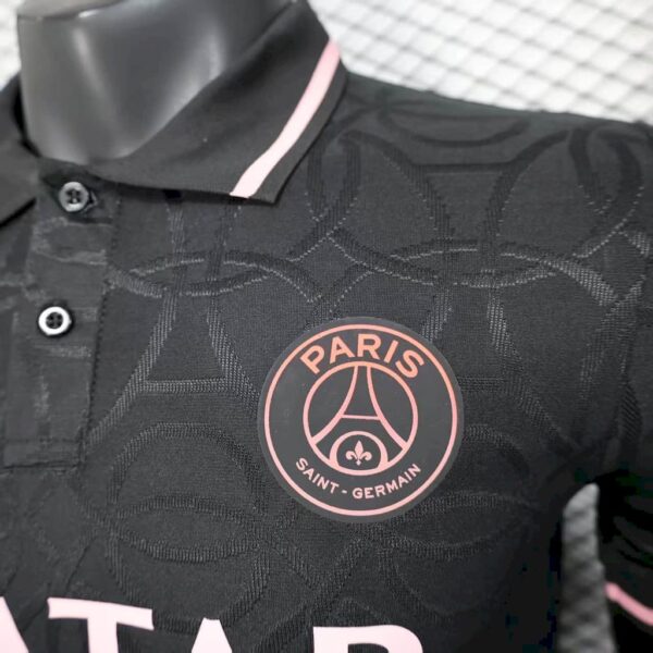 Paris Saint-Germain 2025/26 Black Polo Jersey Player Version - Image 4