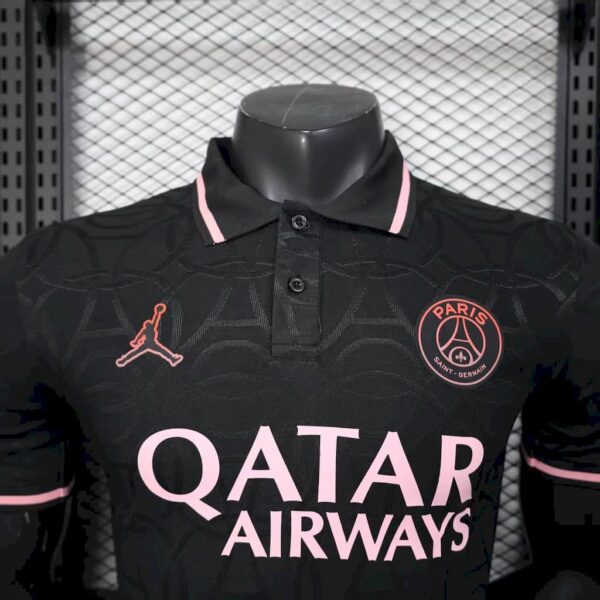 Paris Saint-Germain 2025/26 Black Polo Jersey Player Version - Image 3