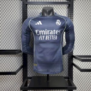 Real Madrid 2025/26 Away Long Sleeves Jersey Player Version