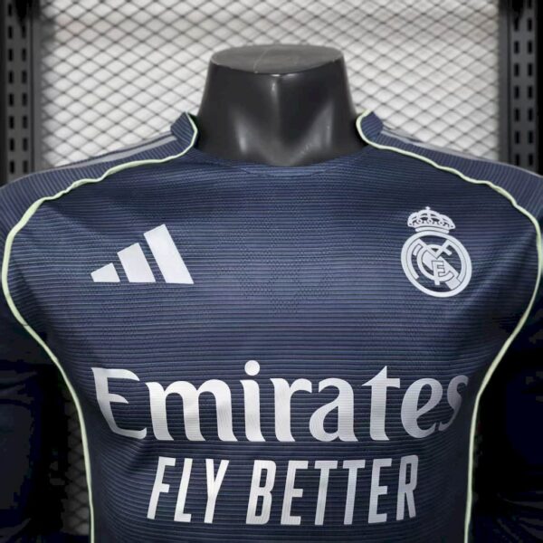 Real Madrid 2025/26 Away Long Sleeves Jersey Player Version - Image 3