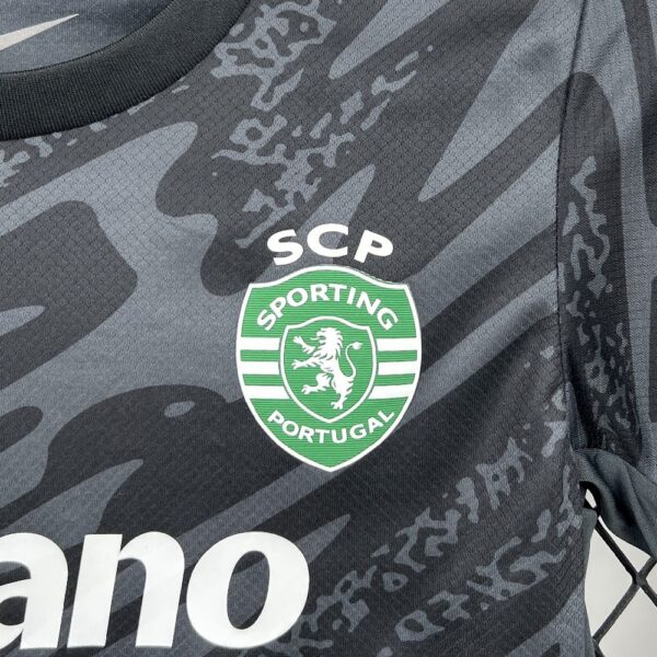 Sporting Cp 2025/26 Black Goalkeeper Kids Kit - Image 9