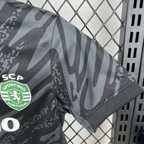 Sporting Cp 2025/26 Black Goalkeeper Kids Kit - Image 6
