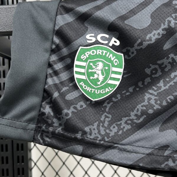Sporting Cp 2025/26 Black Goalkeeper Kids Kit - Image 4