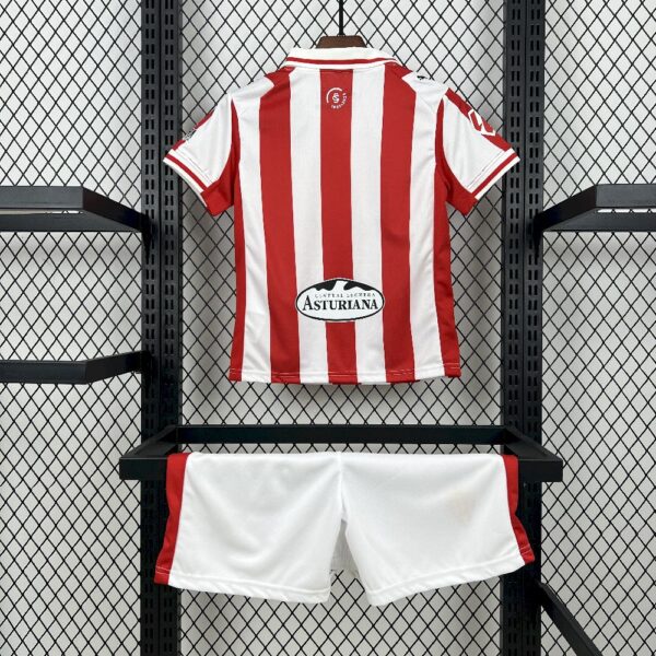 Sporting De Gijon 2025/26 Home Kids Kit - Image 2