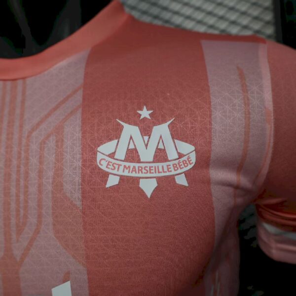 Olympique Marseille 2025/26 Pink Jersey Player Version - Image 5