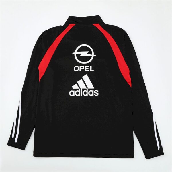 Unisex Ac Milan 2003/04 1/4 Zip Sweatshirt Retro Style - Image 2