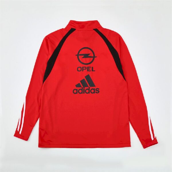 Unisex Ac Milan 2003/04 1/4 Zip Sweatshirt Retro Style - Image 2