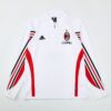 Mens AC Milan 2003/04 1/4 Zip Sweatshirt Retro Style
