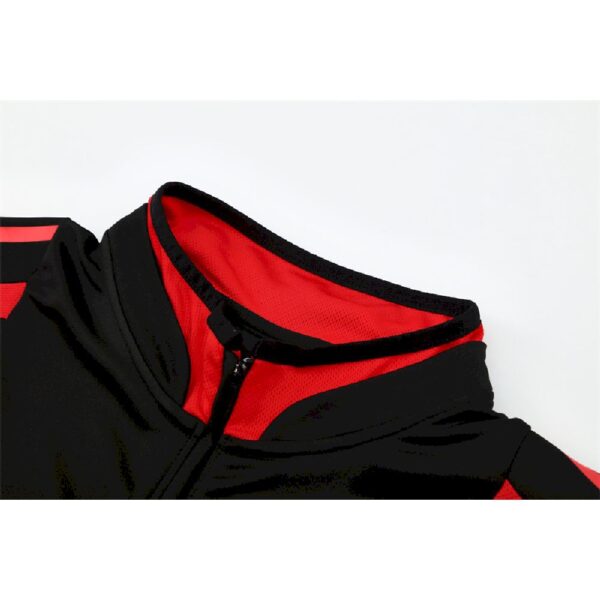 Unisex Ac Milan 2004/05 1/4 Zip Sweatshirt Retro Style - Image 3