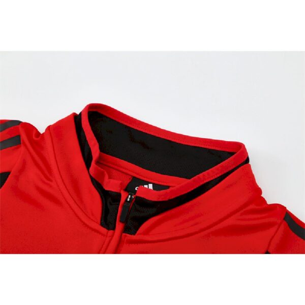 Unisex Ac Milan 2004/05 1/4 Zip Sweatshirt Retro Style - Image 3