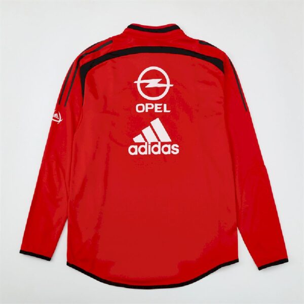 Unisex Ac Milan 2004/05 1/4 Zip Sweatshirt Retro Style - Image 2