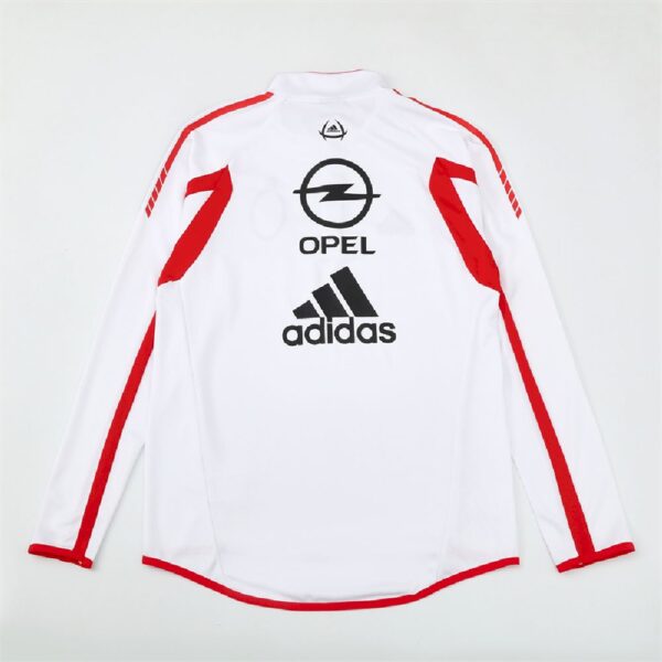 Unisex Ac Milan 2005/06 1/4 Zip Sweatshirt Retro Style - Image 2