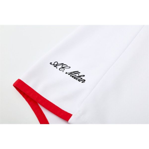 Unisex Ac Milan 2005/06 1/4 Zip Sweatshirt Retro Style - Image 5