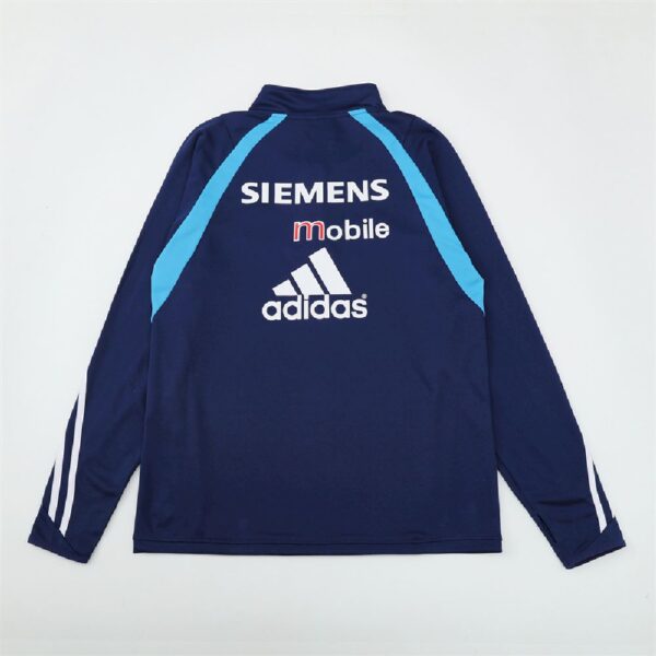 Unisex Real Madrid 2003/04 1/4 Zip Sweatshirt Retro Style - Image 2