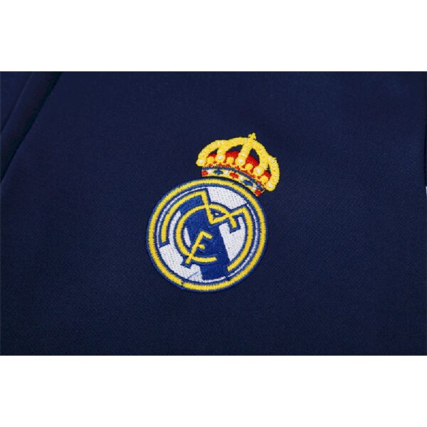 Unisex Real Madrid 2003/04 1/4 Zip Sweatshirt Retro Style - Image 7